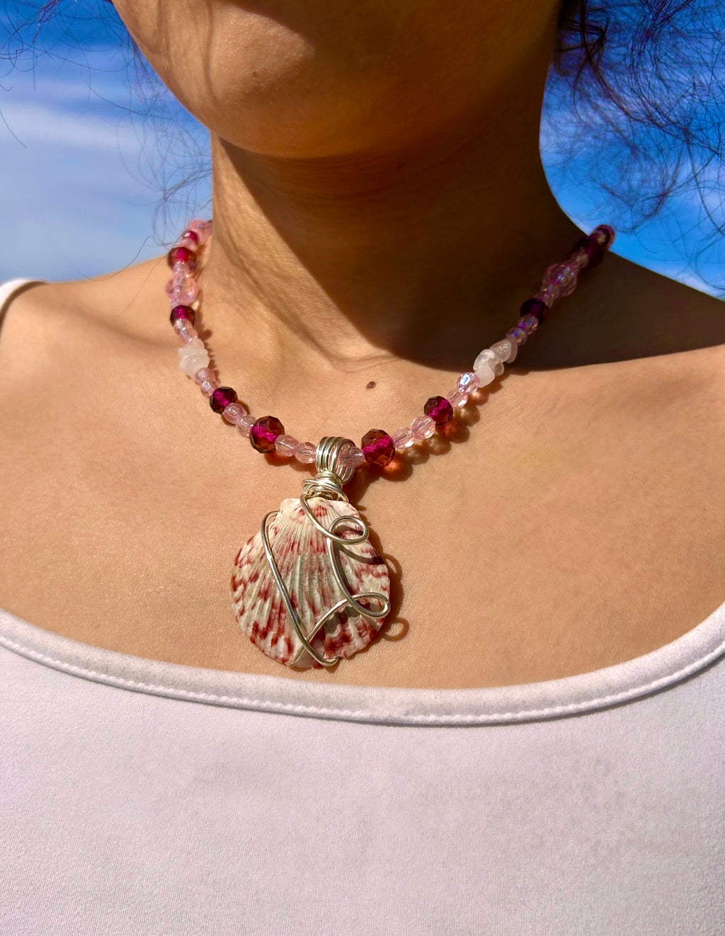 Saltwater Rosé necklace