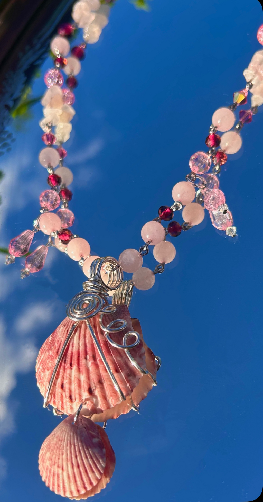 Rosewater necklace