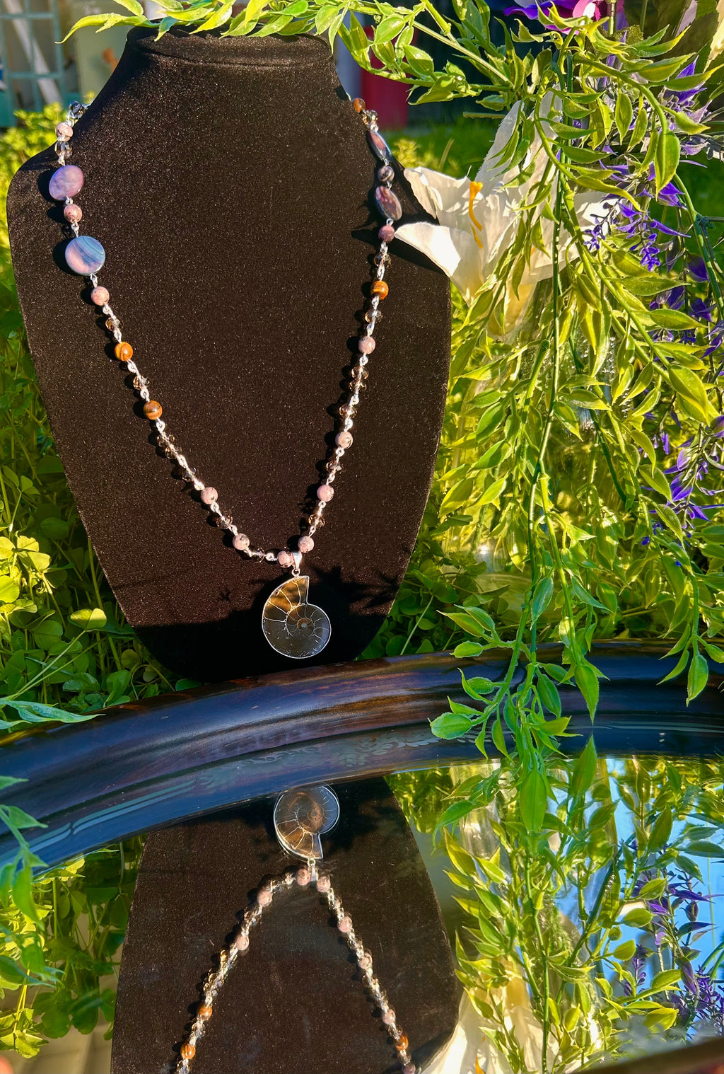 Mercury’s Ammonite Mantle necklace