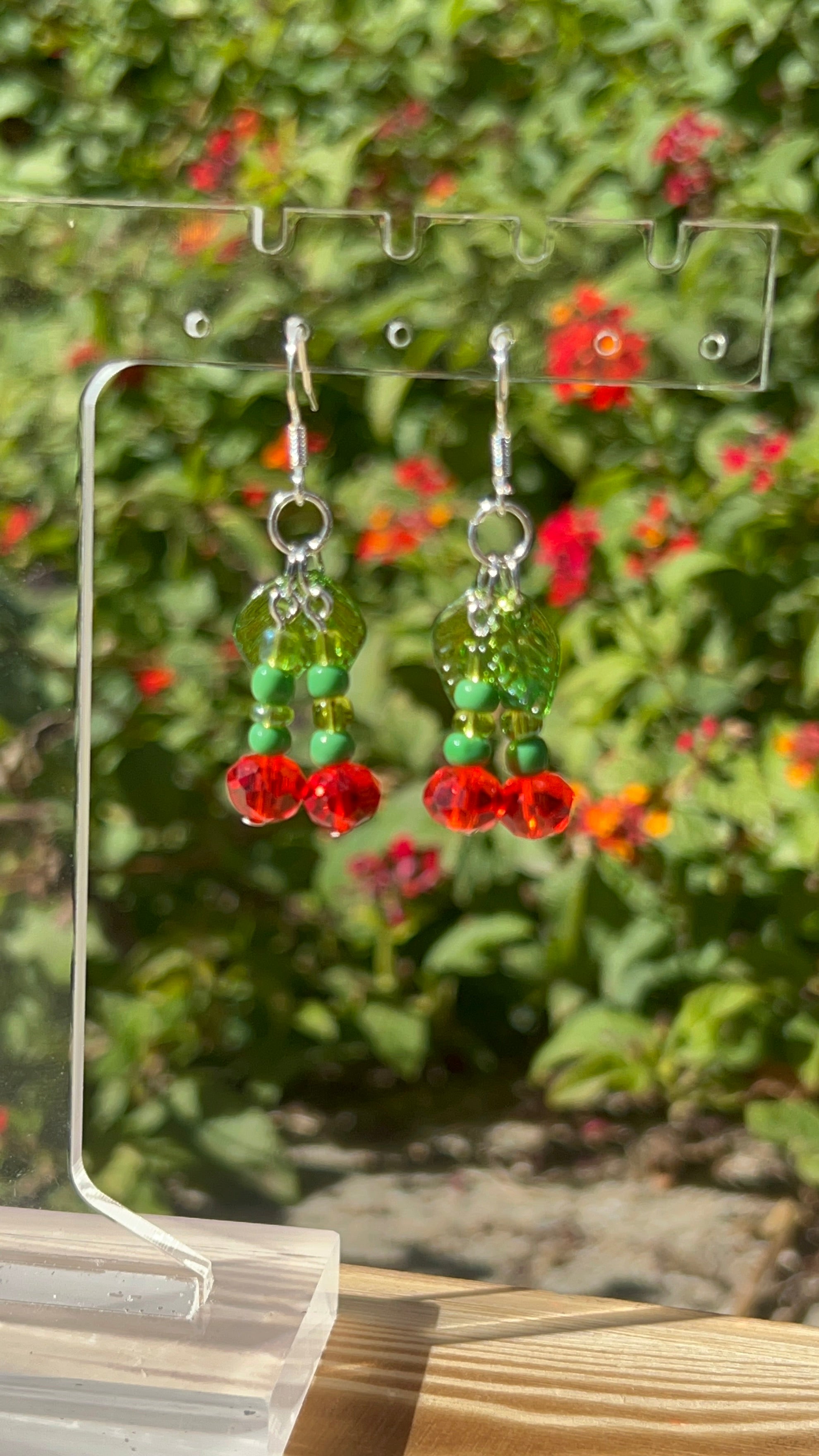 Cherry picking earrings