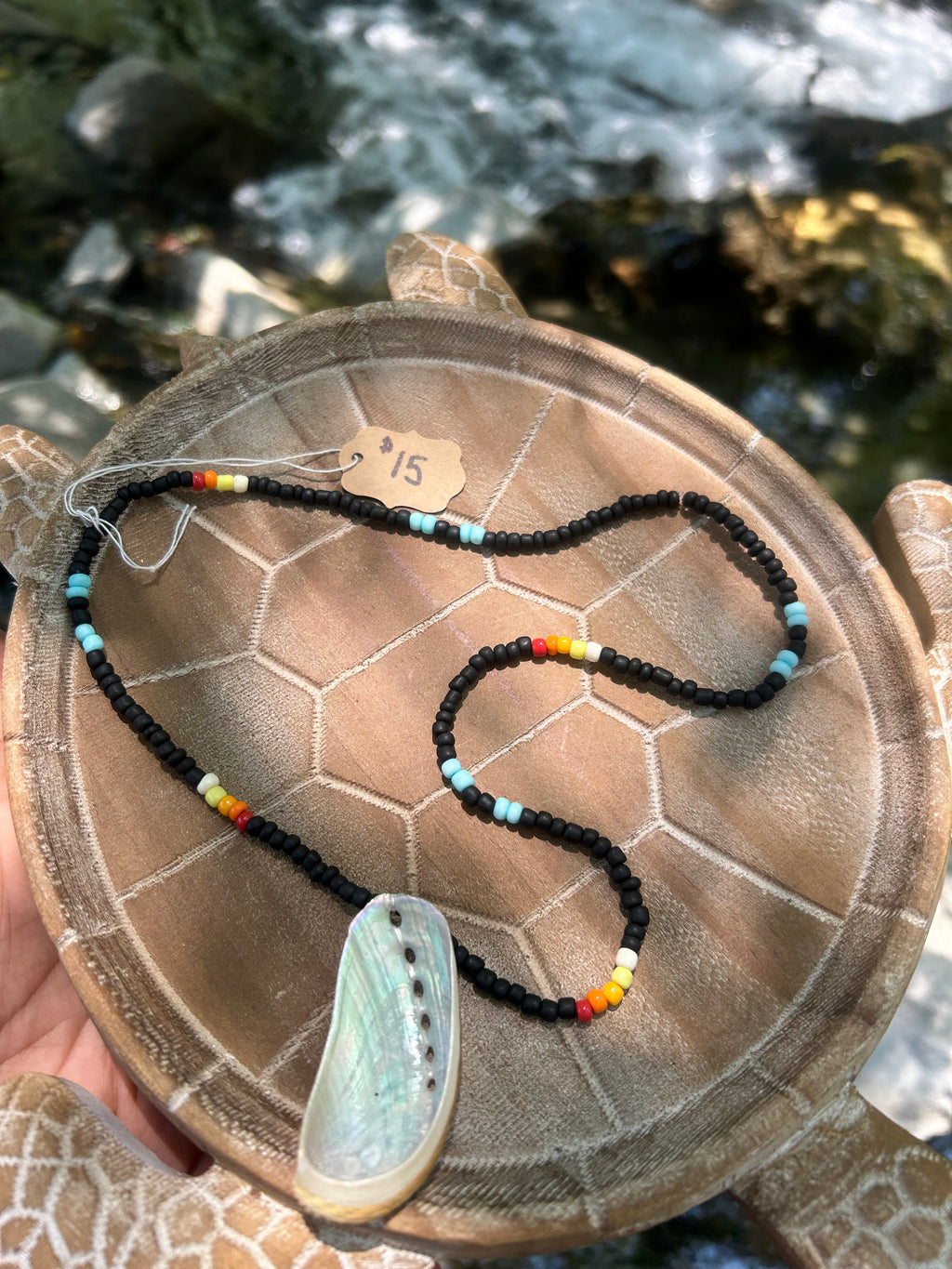 Acjachemen tribal abalone necklace
