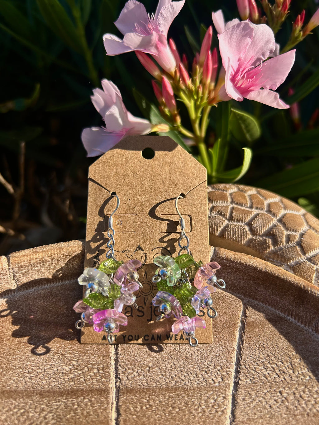 Sweat pea earrings (silver)