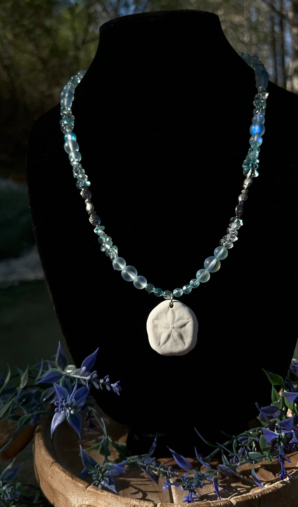 Mermaid coin necklace