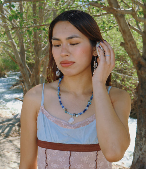 Endless summer abalone necklace
